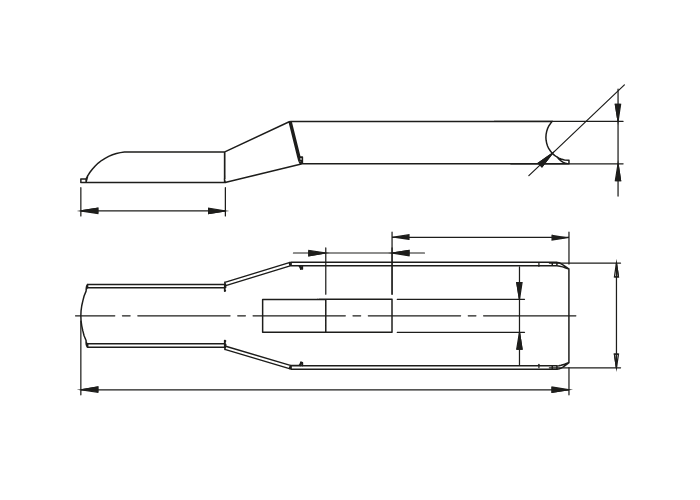 Alavanca Pequena Fecho Porta
